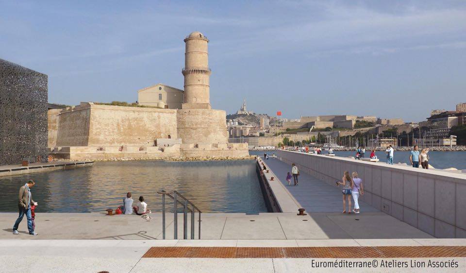 Euroméditerranée va aménager une digue aux pieds du MuCEM