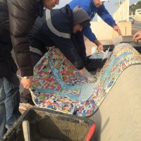 banc-mosaique-corniche-installation
