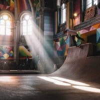 skatepark, [Inspiration] Une &eacute;glise d&eacute;saffect&eacute;e transform&eacute;e en skatepark, Made in Marseille