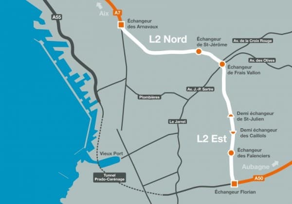 L2, Marseille – L&rsquo;autoroute L2 (A507) est enfin partiellement ouverte, Made in Marseille