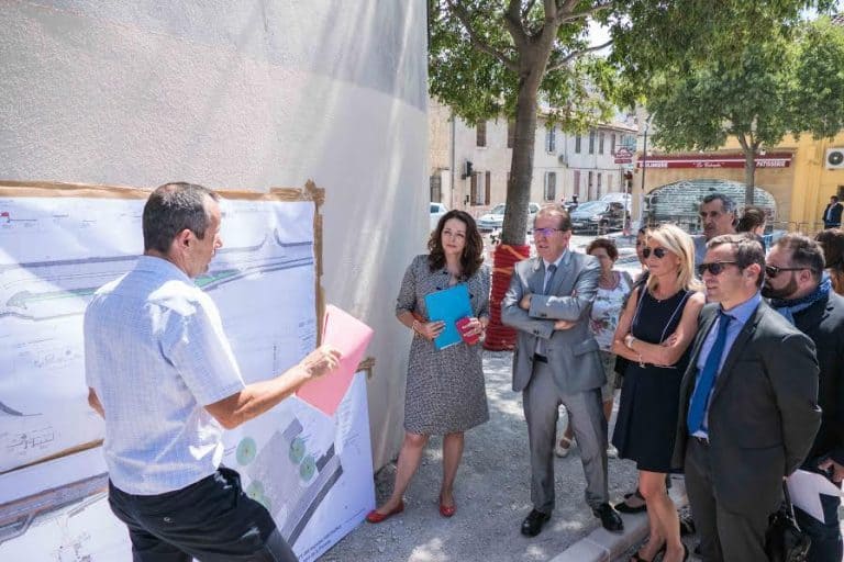 Visite des nouvelles installations de la gare de la Pomme