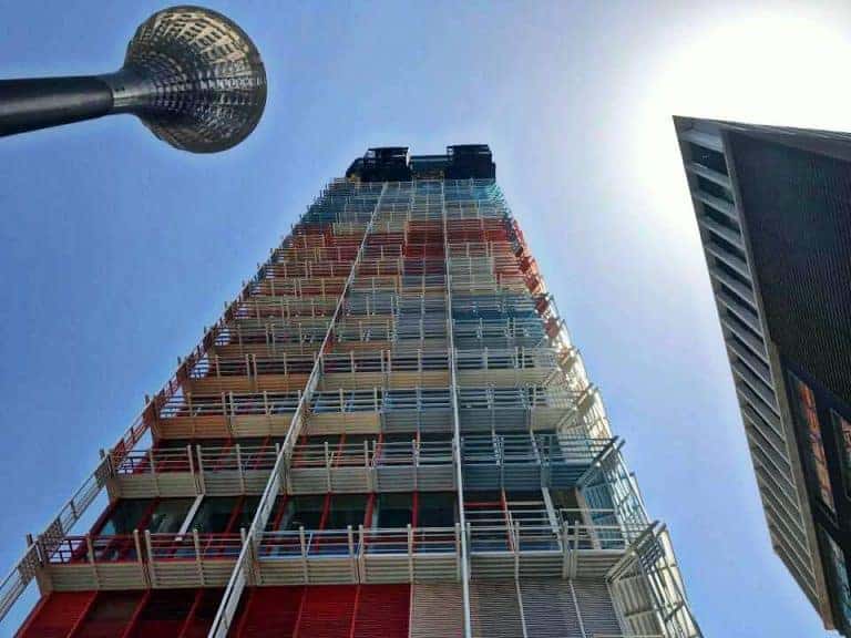 Visite du chantier de la tour La Marseillaise de Jean Nouvel