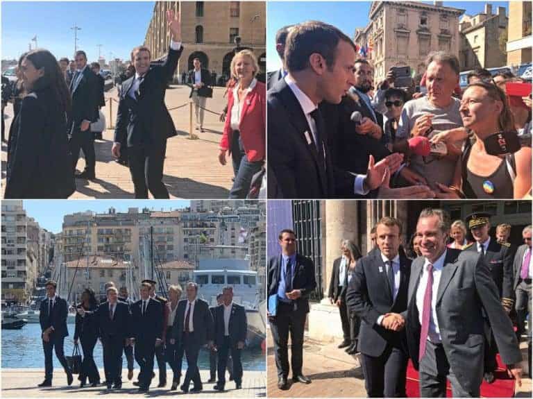 Les coulisses du déplacement d&rsquo;Emmanuel Macron à Marseille #JO2024