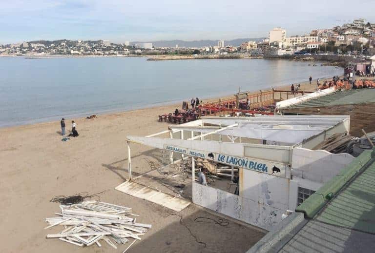 Reportage – La fin des restos et un nouveau projet sur la plage de la Pointe Rouge
