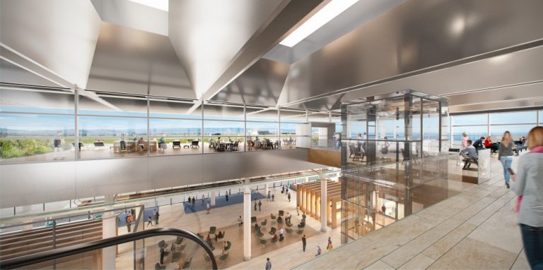 Le nouveau hall de l&rsquo;aéroport ouvrira aux passagers en septembre 2023