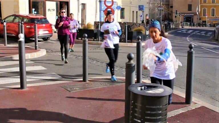 run éco team jogging écolo déchets