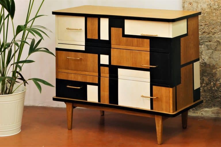 commode vintage relookée