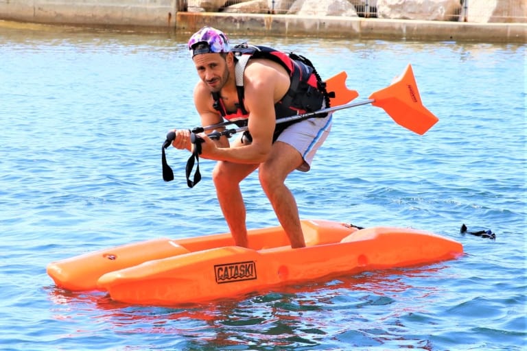 paddle ski sur eau bâtons