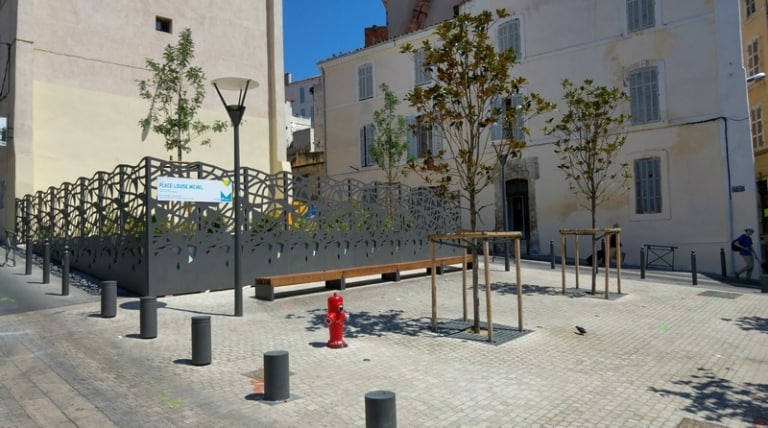 À Belsunce, la place Fare Petites Maries change de visage et prend le nom de Louise Michel