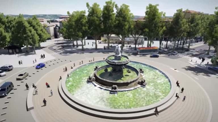 La Rotonde d’Aix-en-Provence change de visage et laisse plus de place aux piétons