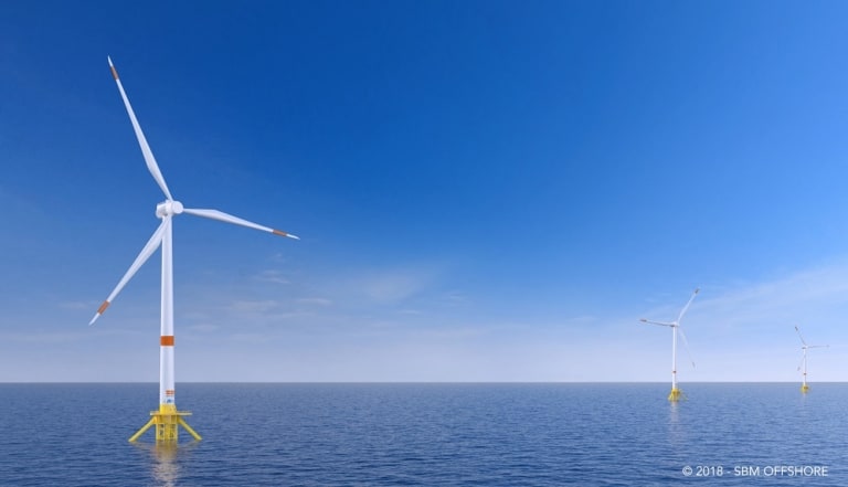 L&rsquo;éolien flottant joue son avenir sur les rives de la métropole marseillaise