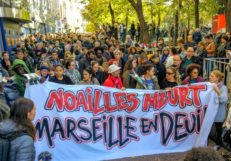 Marseille – Mouvement de solidarité et collectes pour les sinistrés de la rue d&rsquo;Aubagne
