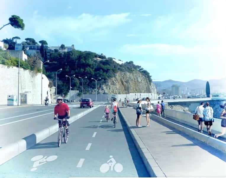 Vidéo – Découvrez la piste cyclable en projet sur la Corniche Kennedy