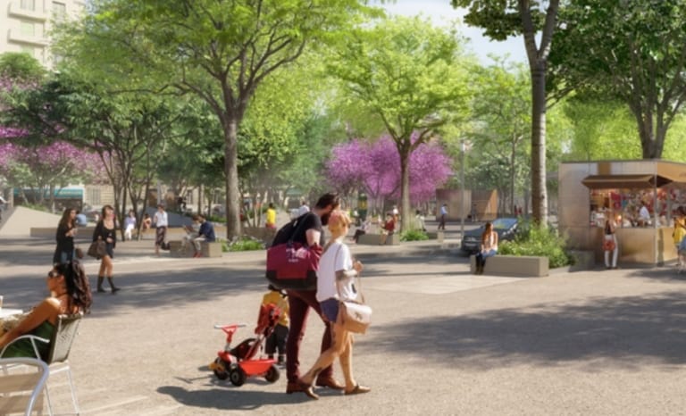 La future « Rambla » piétonne de la Plaine ouverte au public dès cet été