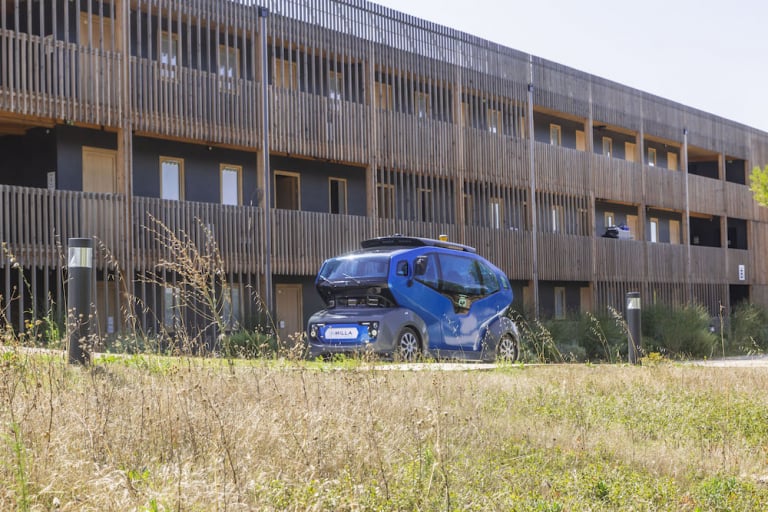 La première navette autonome du territoire circule désormais entre Aix-TGV et thecamp