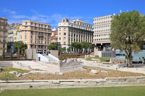 , L&rsquo;image du jour, une nouvelle piste cyclable devant le Centre Bourse, Made in Marseille