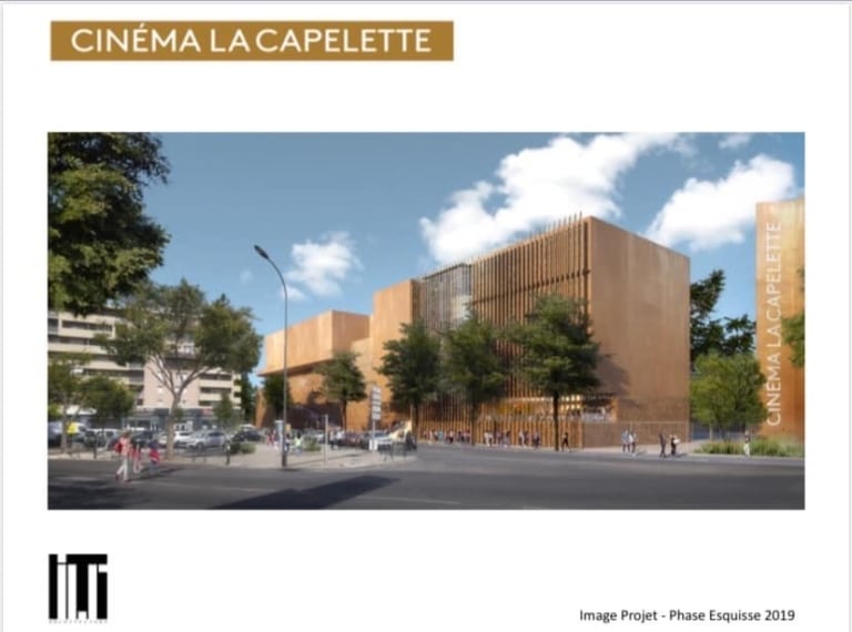Un projet de nouveau cinéma « La Capelette » avec rooftop et restaurants