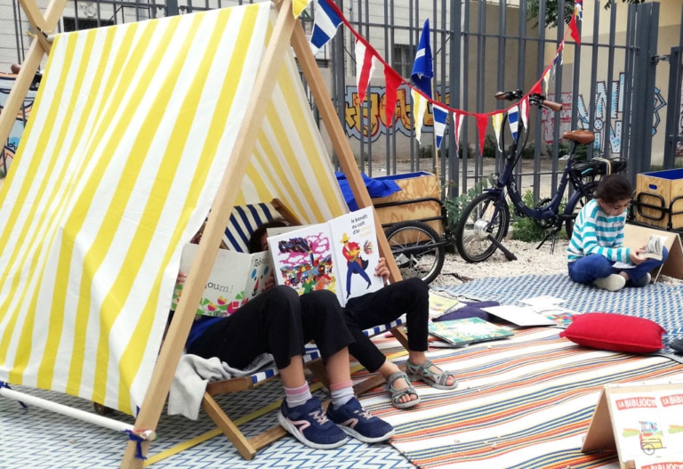 Une Bibliothèque sur roues part à la rencontre des minots du 1er arrondissement