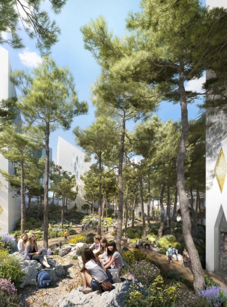 , La Cit&eacute; scolaire internationale imagin&eacute;e par Ricciotti et Carta se d&eacute;voile en images, Made in Marseille