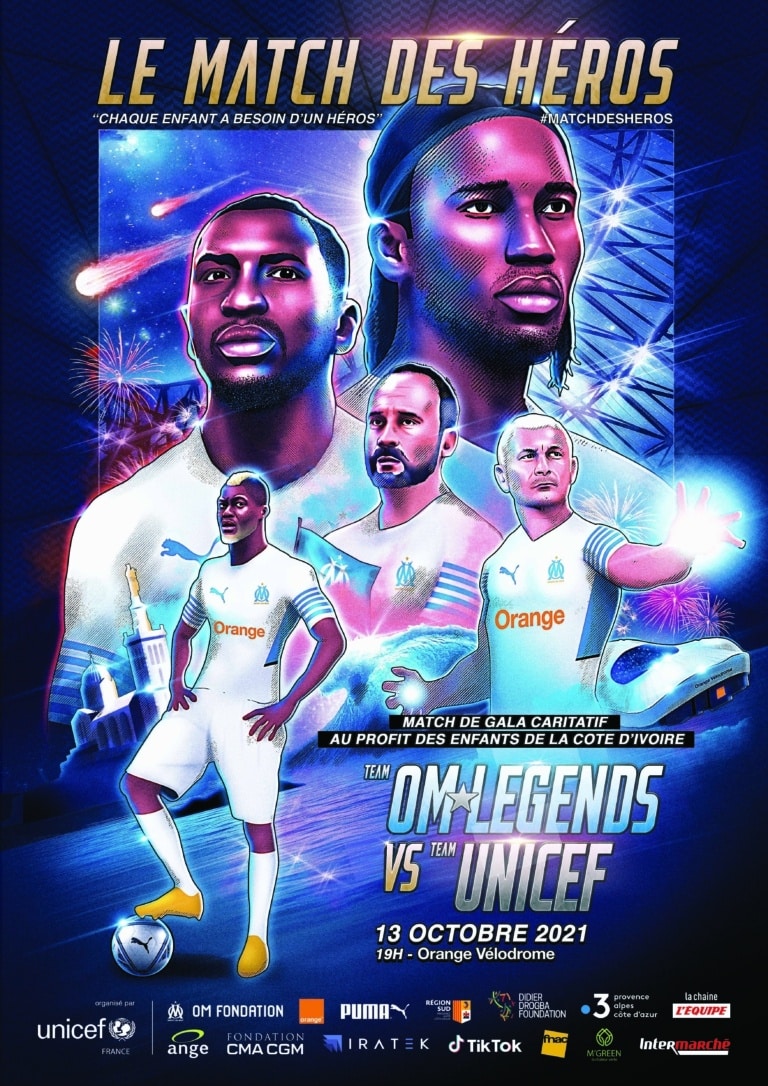 Drogba, Ravanelli, Jul, Pirès, Cissé… Le Vélodrome accueille le « match des Héros »