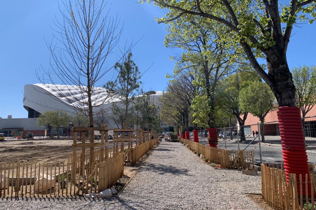 Chanot, En images | Arbres, basket, parcours v&eacute;lo… le parc Chanot se transforme, Made in Marseille