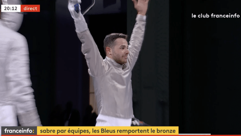 Fan de l&rsquo;OM, l&rsquo;escrimeur marseillais Sébastien Patrice médaillé de bronze avec l&rsquo;équipe de France