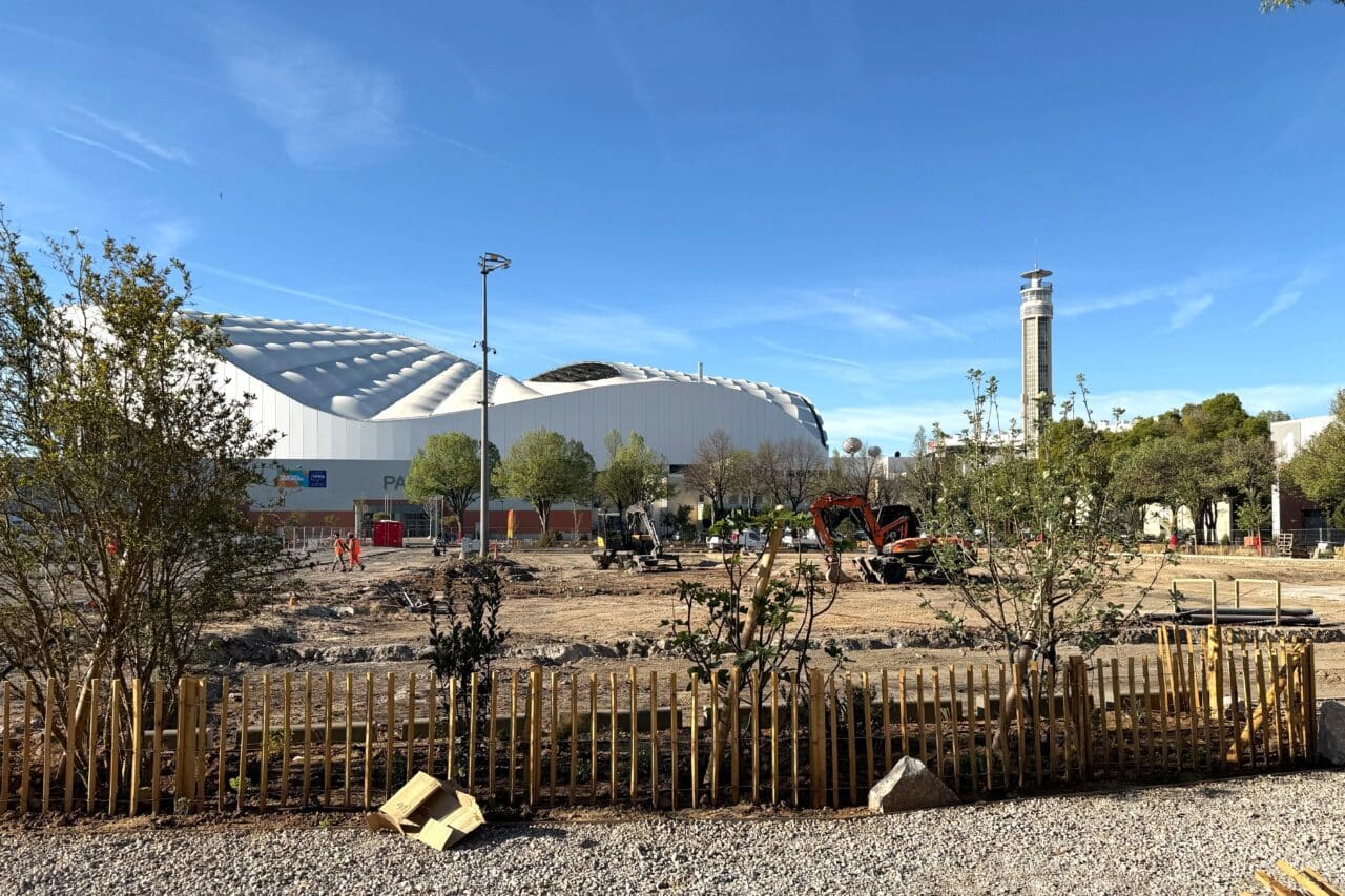 Chanot, En images | Arbres, basket, parcours v&eacute;lo… le parc Chanot se transforme, Made in Marseille
