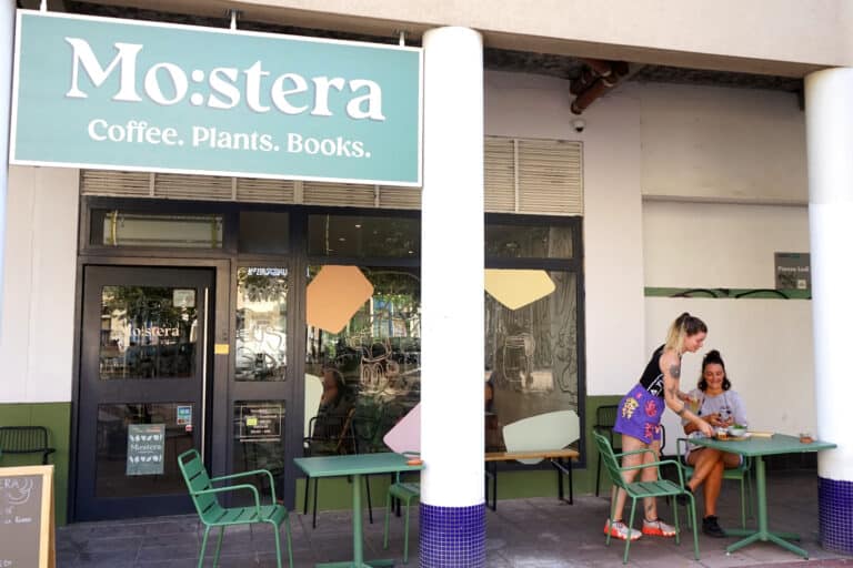Mo:stera coffee plants books rue de Lodi