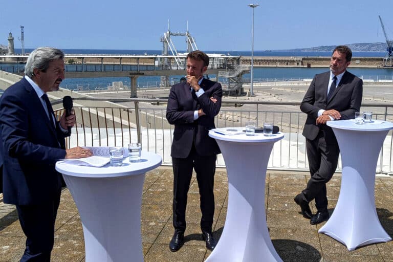 Macron port de Marseille