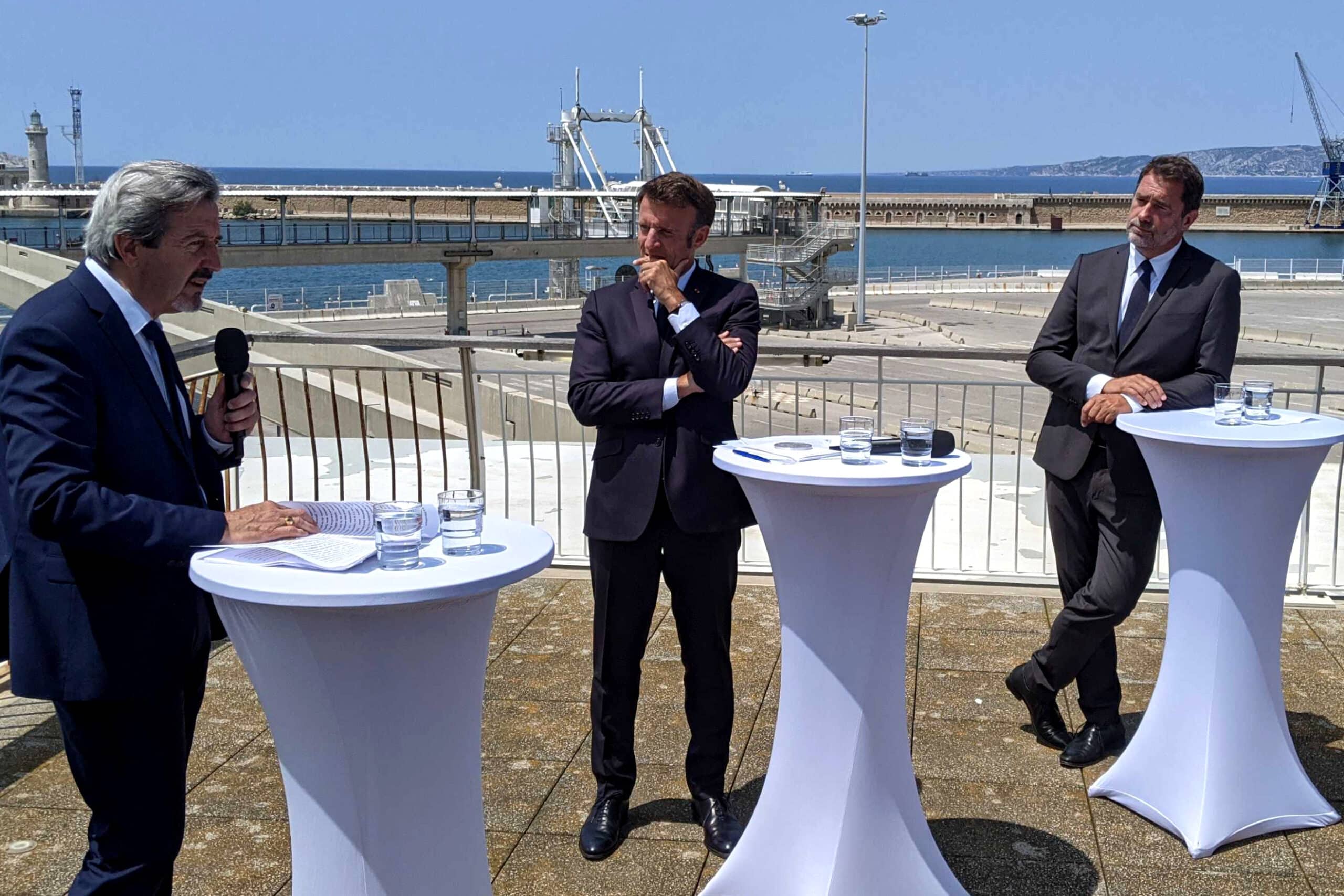 Macron port de Marseille