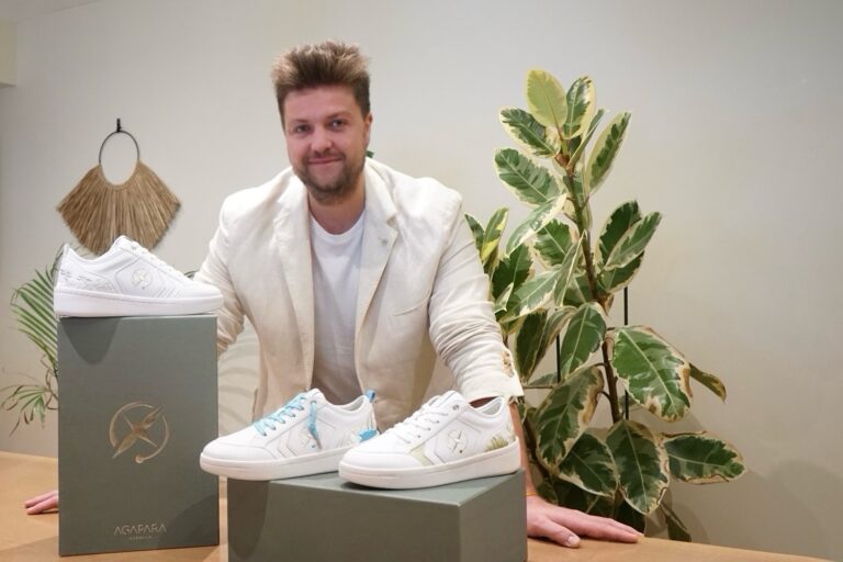 Lancement marque de sneakers de luxe écoresponsables Agapara