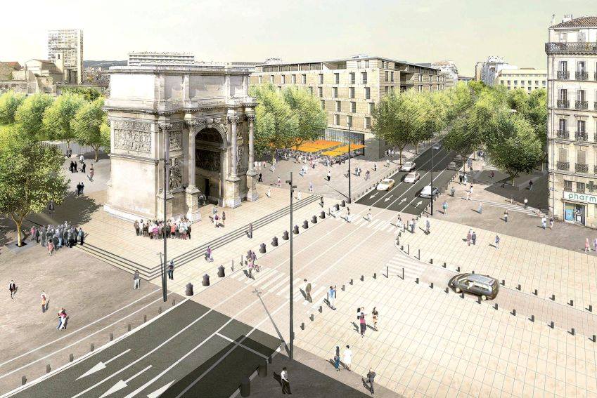 Euromeditérranée transforme la Porte d&rsquo;Aix et sa sortie de métro