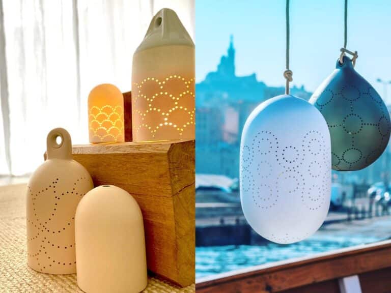 L’atelier Poupe transforme d&rsquo;anciennes bouées de bateaux en luminaires uniques