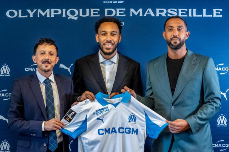 Accueilli en héros, Pierre-Emerick Aubameyang signe son retour à l&rsquo;OM