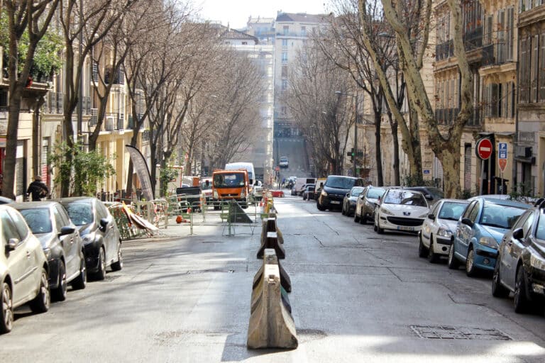 En images | Boulevard National, le chantier de la nouvelle piste cyclable est lancé