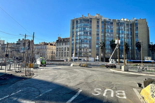 Castellane, Les travaux du tramway ont d&eacute;marr&eacute; sur la place Castellane, Made in Marseille