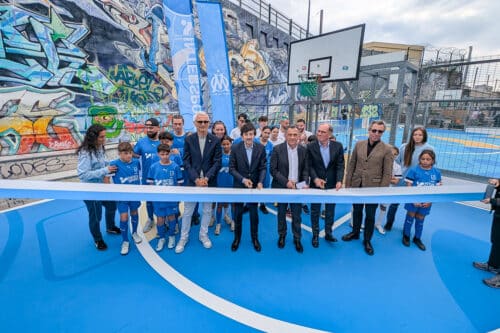 stade, Un city stade flambant neuf aux couleurs de l&rsquo;OM inaugur&eacute; &agrave; la Friche la Belle de Mai, Made in Marseille