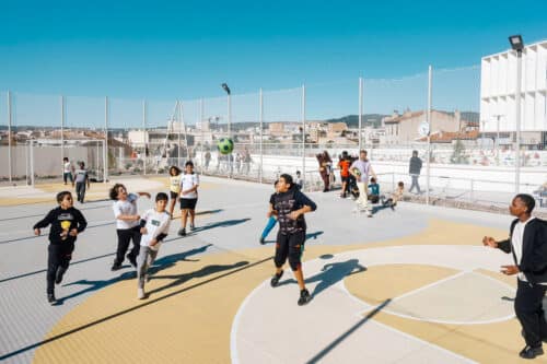 marceau, En images | Le groupe scolaire Marceau flambant neuf inaugur&eacute; &agrave; la Belle de Mai, Made in Marseille