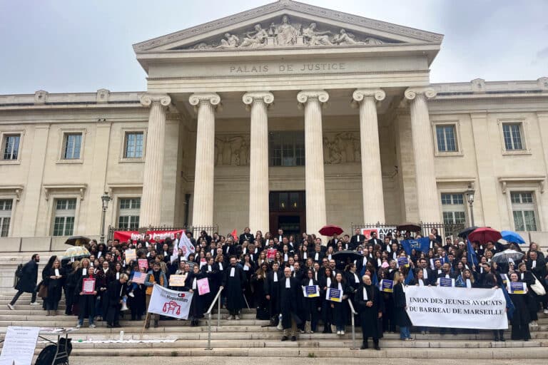 Les avocats marseillais mobilisés contre la réforme de la justice portée par Gérald Darmanin