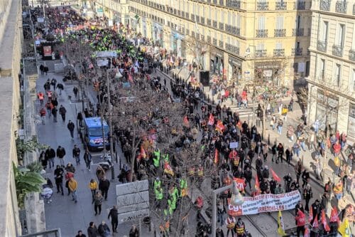 retraites, En images | Entre 40 000 et 205 000 manifestants contre la r&eacute;forme des retraites &agrave; Marseille, Made in Marseille