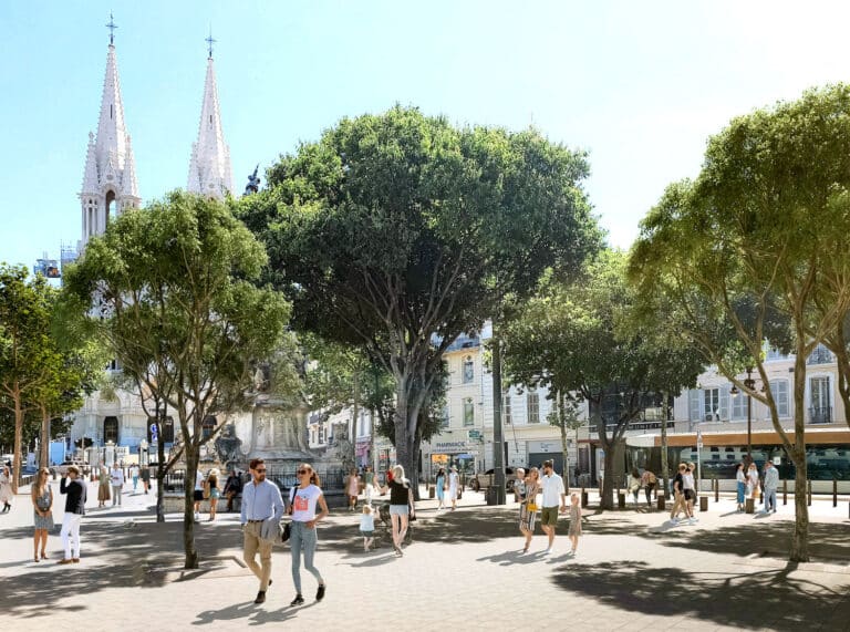 En haut de la Canebière, le square Léon Blum va se refaire une beauté