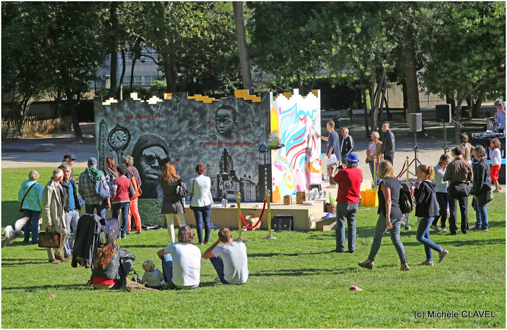 [Reportage] Performance de street art en live dans le parc Bagatelle (8e)