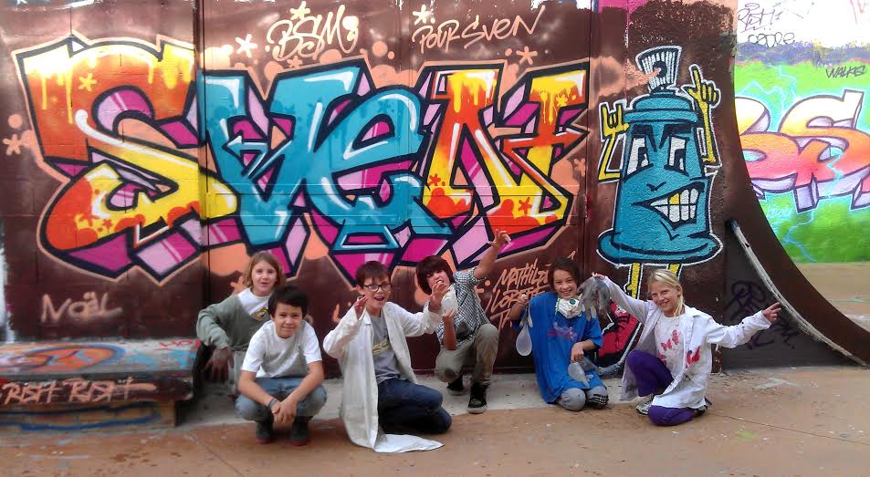 Les minots à l&rsquo;assaut du street-art pendant les vacances !