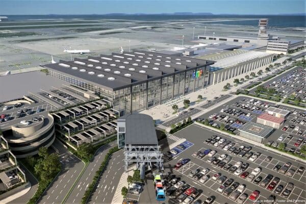 Projet de liaison par cable entre laeroport Marseille-Provence et la gare de Vitrolles – Situation projetee