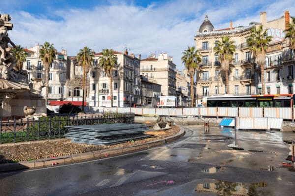 Chantier d&rsquo;extension sud du tramway T3 – Phase 1 – Place Castellane – Marseille