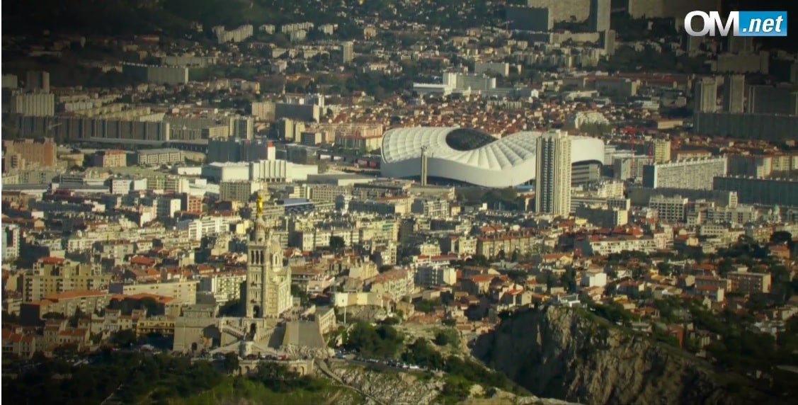 [Vidéo] Le Vélodrome et la Bonne Mère vus du ciel