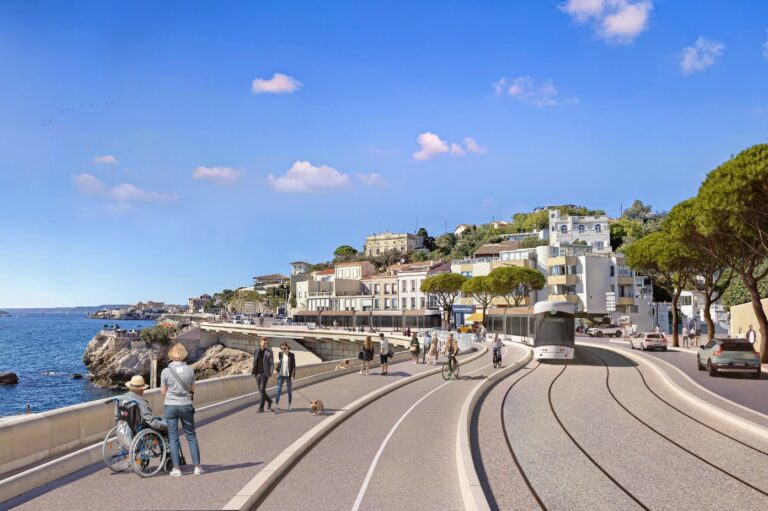 La Métropole souhaite aménager un tramway sur la Corniche après 2028