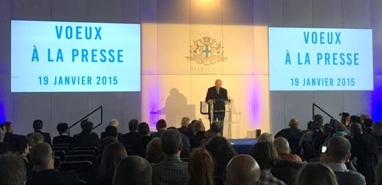 Jean-Claude Gaudin présente ses vœux 2015 et fait le point