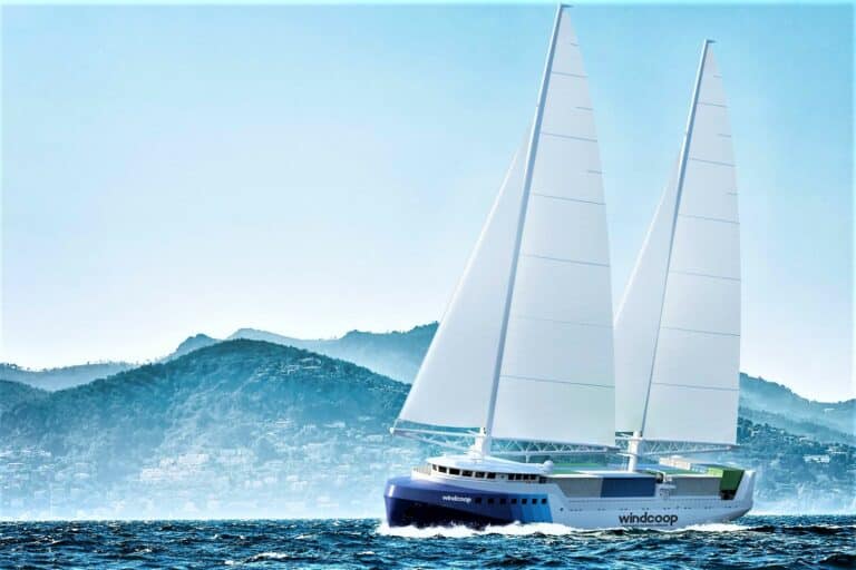 Le premier porte-conteneurs à voiles doit relier Marseille à Madagascar en 2025